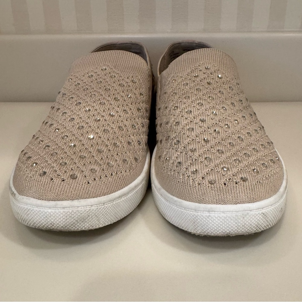 White Mountain Ladies Bling Sneakers In Taupe Tan - Picture 6 of 16